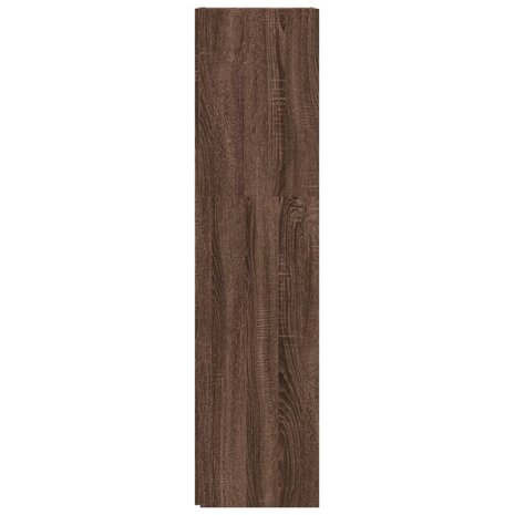 Hoekkast 33x33x132 cm bewerkt hout bruin eikenkleur 4