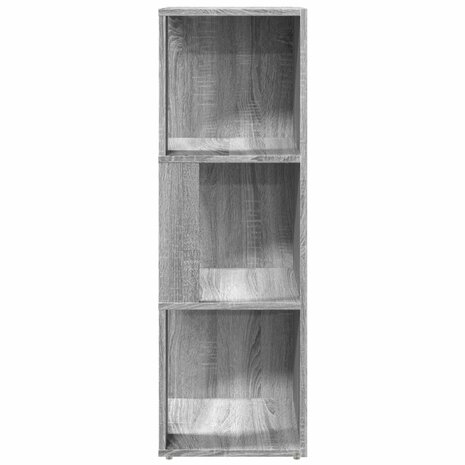 Hoekkast 33x33x100 cm bewerkt hout grijs sonoma eikenkleurig 5