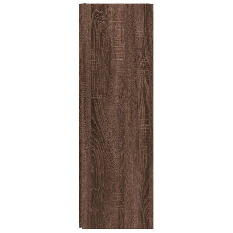 Hoekkast 33x33x100 cm bewerkt hout bruin eikenkleur 6
