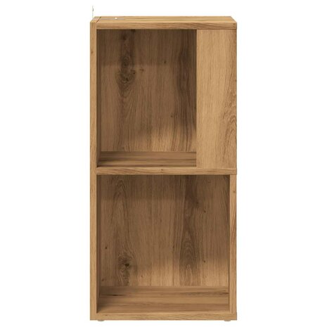 Hoekkast 33x33x67 cm bewerkt hout artisanaal eikenkleur 5