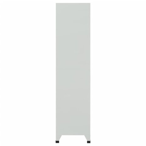 Lockerkast met 6 vakken 90x45x180 cm staal grijs  4