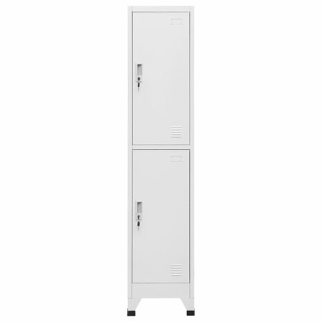 Lockerkast met 2 vakken 38x45x180 cm   2
