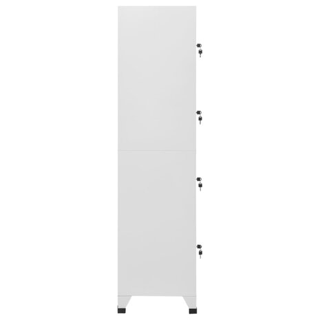 Lockerkast met 4 vakken 38x45x180 cm   4