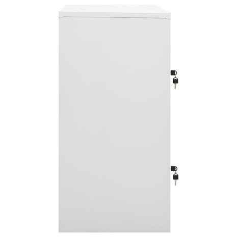 Lockerkasten 5 st 90x45x92,5 cm staal lichtgrijs en rood 4