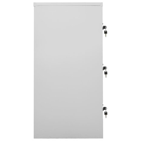 Lockerkasten 2 st 90x45x92,5 cm staal lichtgrijs en blauw 4