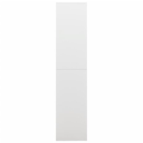 Lockerkast 90x40x180 cm staal wit 3