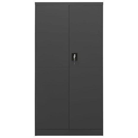 Lockerkast 90x40x180 cm staal antracietkleurig 2