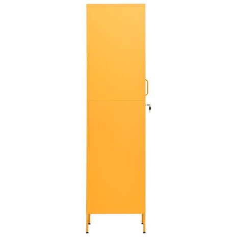 Lockerkast 35x46x180 cm staal mosterdgeel 4