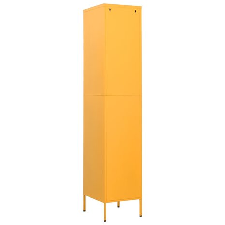 Lockerkast 35x46x180 cm staal mosterdgeel 5