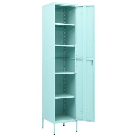 Lockerkast 35x46x180 cm staal mint 6