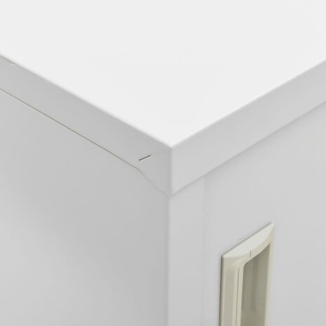 Lockerkast 90x45x92,5 cm staal lichtgrijs 7