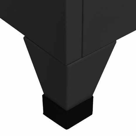 Lockerkast 38x40x180 cm staal zwart 6