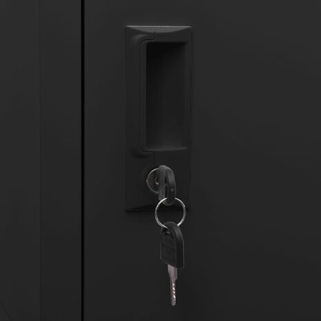 Lockerkast 38x40x180 cm staal zwart 7