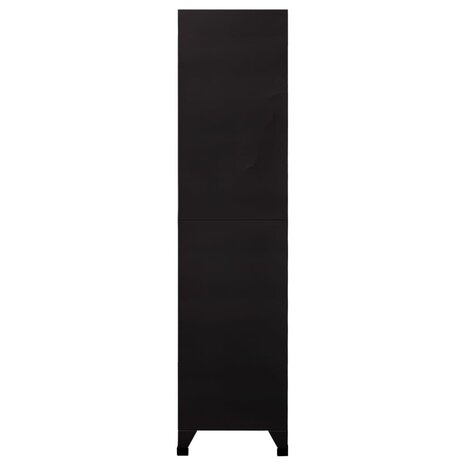Lockerkast 90x45x180 cm staal zwart 3