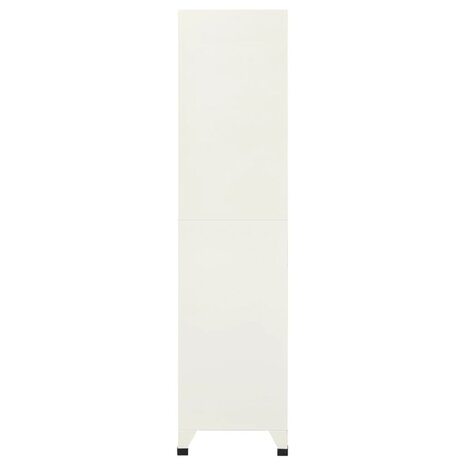 Lockerkast 90x45x180 cm staal grijs en blauw 3