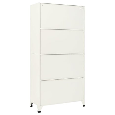 Lockerkast 90x45x180 cm staal grijs en blauw 5
