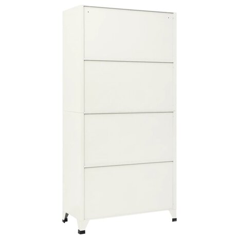 Lockerkast 90x45x180 cm staal grijs en blauw 5