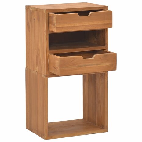 Opbergkast 40x30x76 cm massief teakhout 2