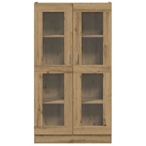 Hoge kast 82,5x30,5x150 cm bewerkt hout artisanaal eikenkleur 4