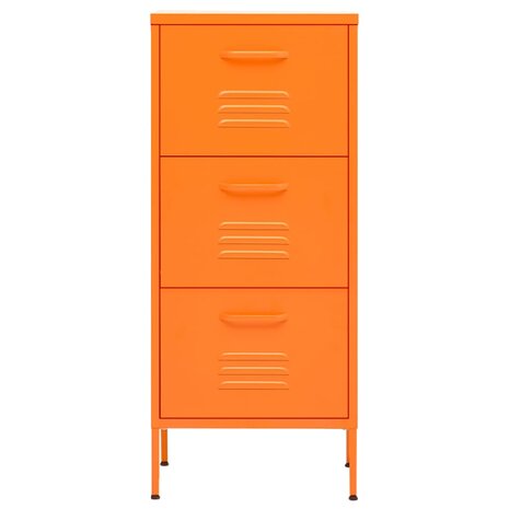 Opbergkast 42,5x35x101,5 cm staal oranje 3