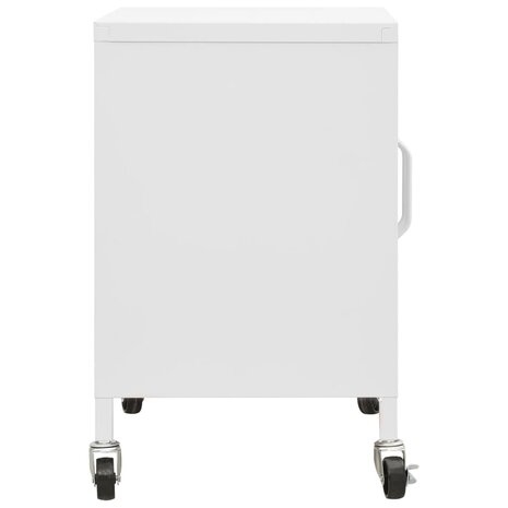 Opbergkast 60x35x56 cm staal wit 4