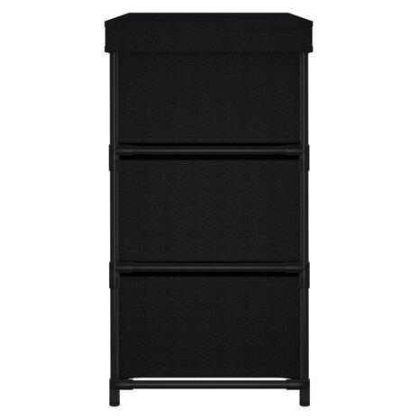 Opbergkast met 6 lades 55x29x55 cm staal zwart 4