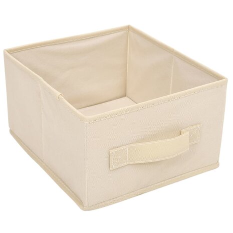 Opbergkast met 6 lades 55x29x55 cm staal crèmekleurig 6
