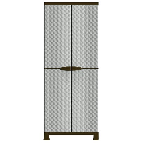 Opbergkast 68x39x171,5 cm rattan ontwerp 3