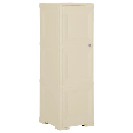 Opbergkast hout-look 40x43x125 cm kunststof angorawit 1