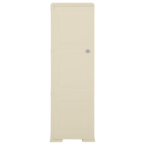 Opbergkast hout-look 40x43x125 cm kunststof angorawit 2