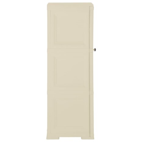 Opbergkast hout-look 40x43x125 cm kunststof angorawit 3
