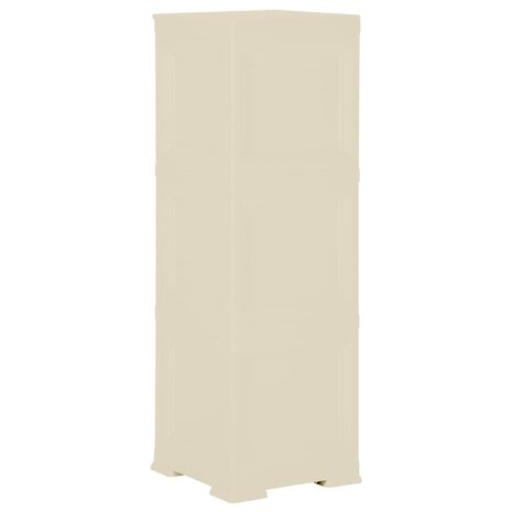 Opbergkast hout-look 40x43x125 cm kunststof angorawit 4