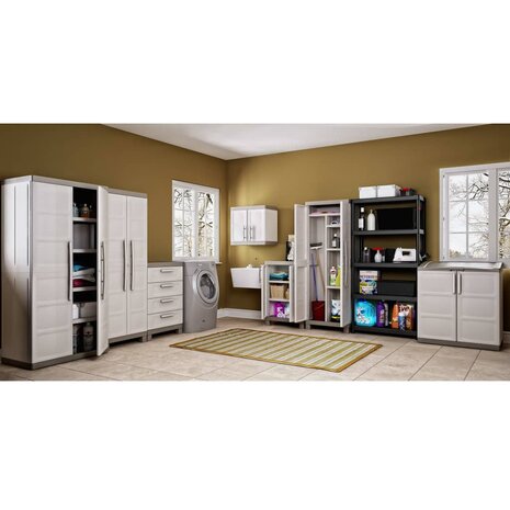 Keter Opbergkast laag Excellence 97 cm beige en taupe  4
