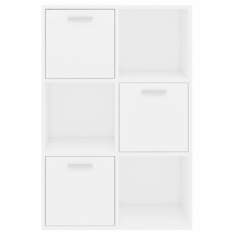 Opbergkast 60x29,5x90 cm bewerkt hout wit 7