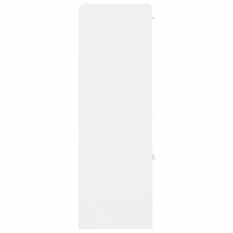 Opbergkast 60x29,5x90 cm bewerkt hout wit 8