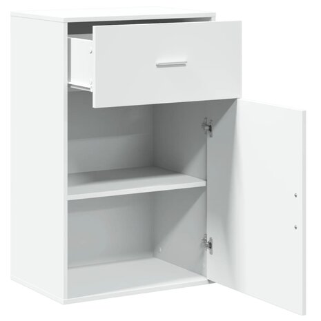 Opbergkast 56,5x39x90 cm bewerkt hout wit 4