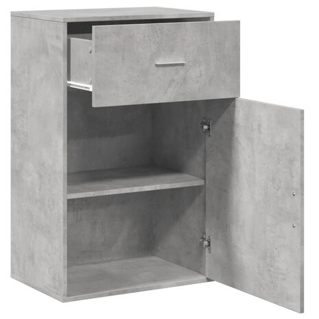Opbergkast 56,5x39x90 cm bewerkt hout betongrijs 4