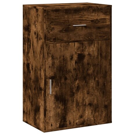 Opbergkast 56,5x39x90 cm bewerkt hout gerookt eikenkleurig 2