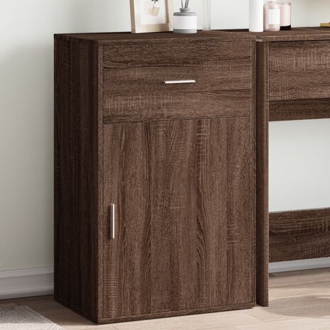 Opbergkast 56,5x39x90 cm bewerkt hout bruin eikenkleurig 1