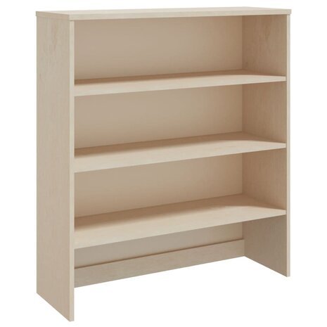 Opzetkast HAMAR 90x30x100 cm massief grenenhout honingbruin 2