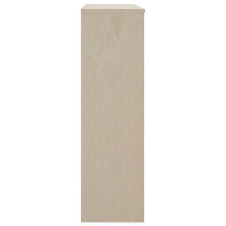 Opzetkast HAMAR 90x30x100 cm massief grenenhout honingbruin 4