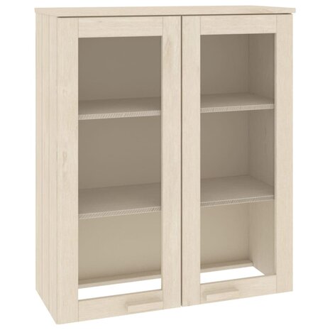 Opzetkast HAMAR 85x35x100 cm massief grenenhout honingbruin 2