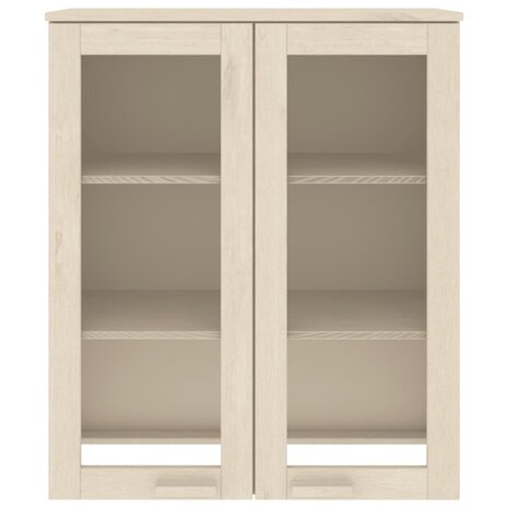 Opzetkast HAMAR 85x35x100 cm massief grenenhout honingbruin 3