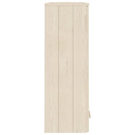 Opzetkast HAMAR 85x35x100 cm massief grenenhout honingbruin 5
