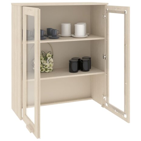 Opzetkast HAMAR 85x35x100 cm massief grenenhout honingbruin 7