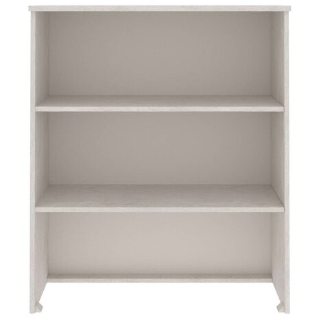 Opzetkast HAMAR 85x35x100 cm massief grenenhout wit 4