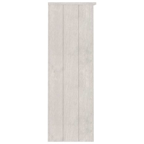 Opzetkast HAMAR 85x35x100 cm massief grenenhout wit 5