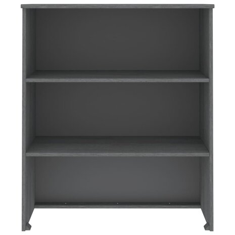 Opzetkast HAMAR 85x35x100 cm massief grenenhout donkergrijs 3