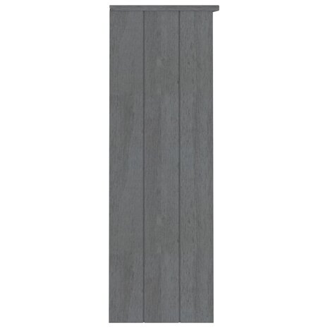 Opzetkast HAMAR 85x35x100 cm massief grenenhout donkergrijs 4