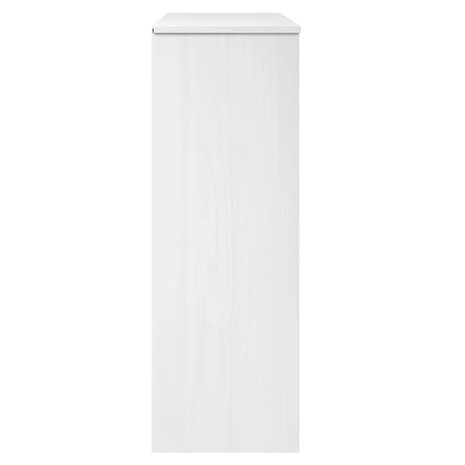Opzetkast MOLDE 90x35x100 cm massief grenenhout wit 6
